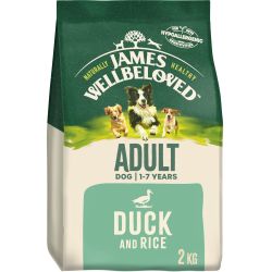 James Wellbeloved Adult Complete Dry Dog Food Duck & Rice, 2kg