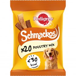 Pedigree Schmackos Dog Treats with Poultry, 20stk