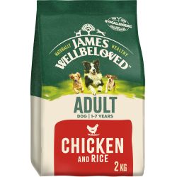 James Wellbeloved Adult Dry Dog Food Chicken & Rice, 2kg