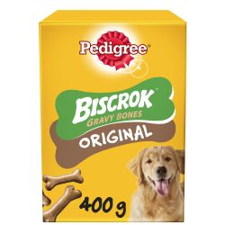 Pedigree Biscrok Gravy Bones Biscuits Dog Treats - 400g