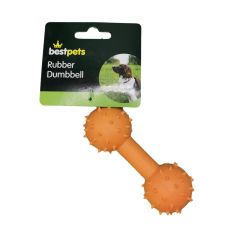 Bestpets Rubber Dumbbell, 11.5cm